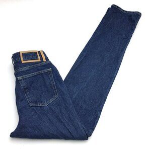 La Ligne Women's Jeans Straight Leg Dark Wash Rigid Cotton size 25 length 34"